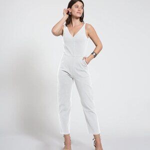 loup Slate Tie Strap Coveralls Beige Size Small